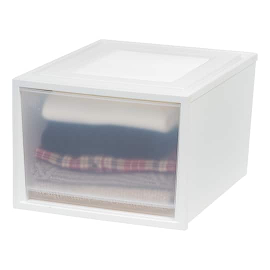 Iris® White Deep Box Chest Drawer, 3 Pack